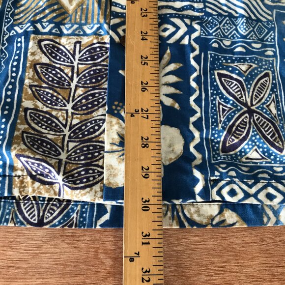 Blue Hawaii Hawaiian Shirt Men XL Blue Turtle Button Up Pocket Short Sleeve - Picture 6 of 11
